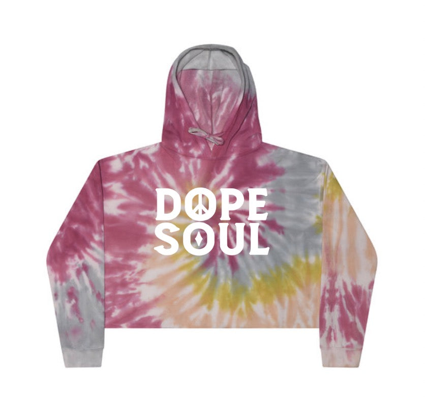 Dope Soul Tie-Dye Crop Hood