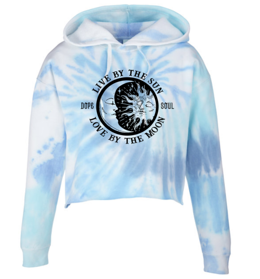 Live By the Sun Tie-Dye Crop Hood